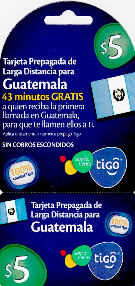 Tigo Guatemala $5